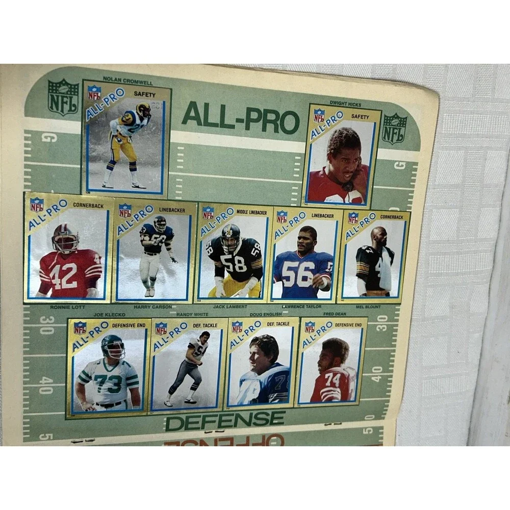 1982 Topps Football STICKER ALBUM Stickers JOE MONTANA 49ers Missing Only 2
